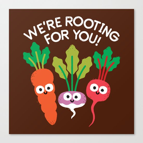 Motivegetable Speakers Canvas Print
