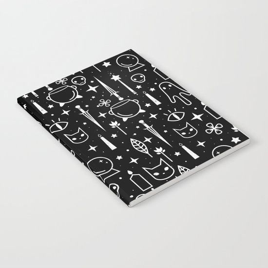 Spirit Symbols Black Notebook