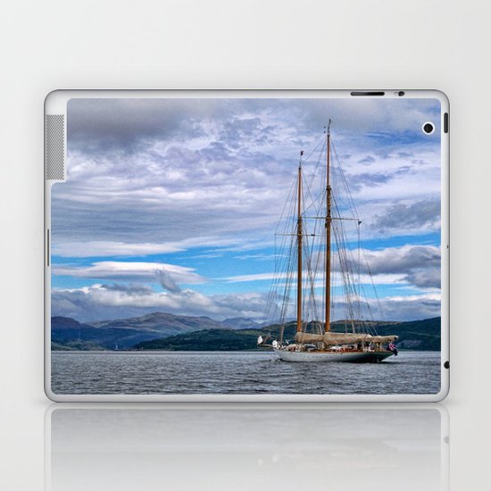 Schooner on the River Clyde Laptop & iPad Skin