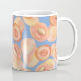Apricot fruitistic  pattern light blue Coffee Mug