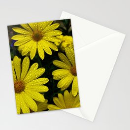 Yellow Flowers After the Misting Stationery Cards