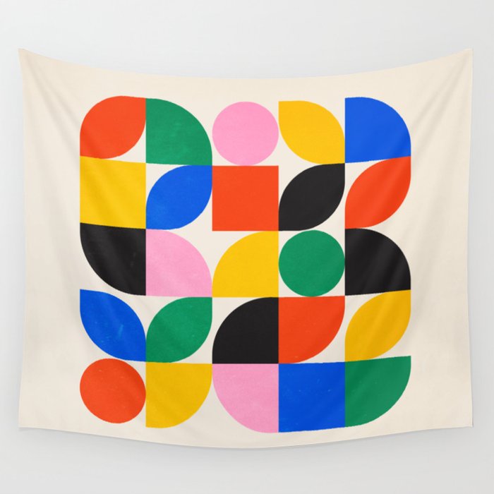 BAUHAUS 06 Exhibition 1923 Mid Century Series Wall Tapestry