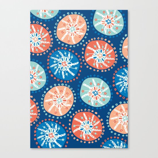 Flower Puffs Canvas Print