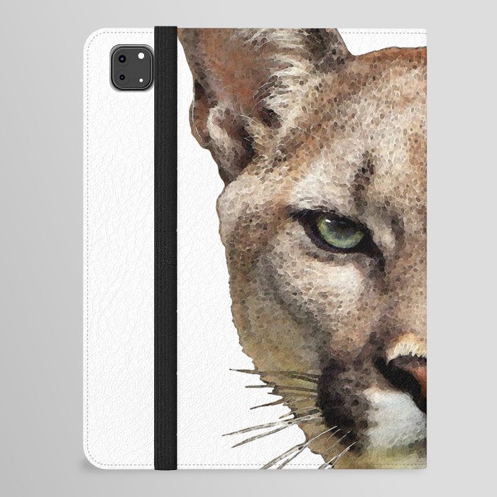 Puma Mountain Lion Cougar Big Cat Art iPad Folio Case