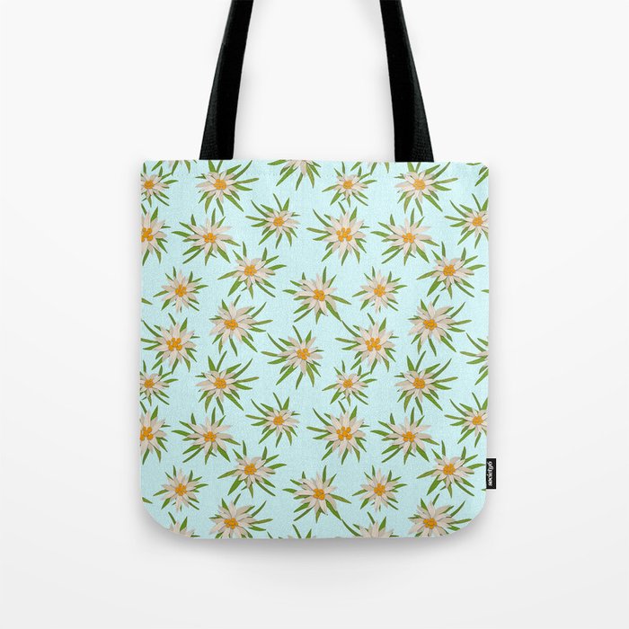 Edelweiss Pattern Tote Bag