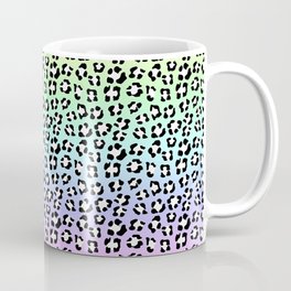 Soft Pastel Rainbow Leopard Spots Leopard Spots Animal Print Coffee Mug