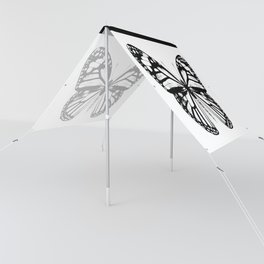 Monarch Butterfly | Vintage Butterfly | Black and White | Sun Shade