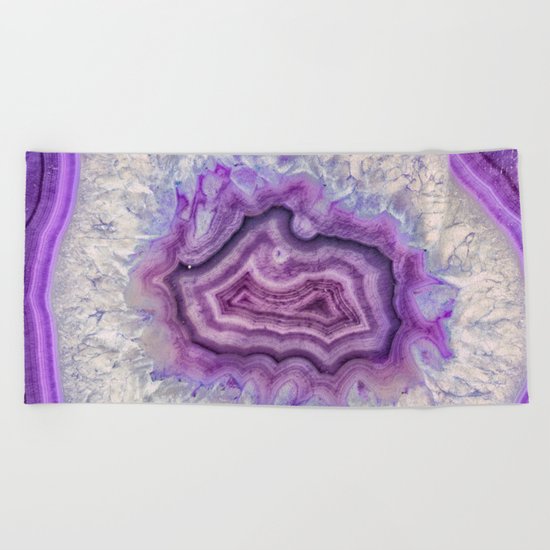 Colorful agate Beach Towel