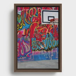 Vintage Basketball 96 - Jordan - On Court Framed Canvas