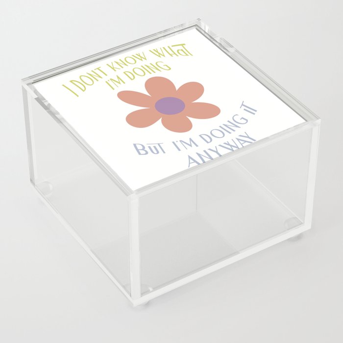 I Don't Know What I'm Doing! Acrylic Box