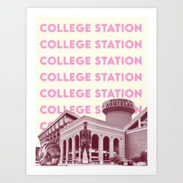 College Station Art Print