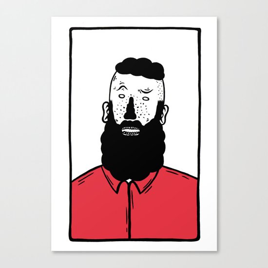 BearD Guy Canvas Print