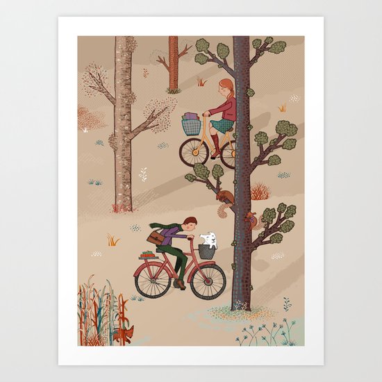 Cross Paths Art Print