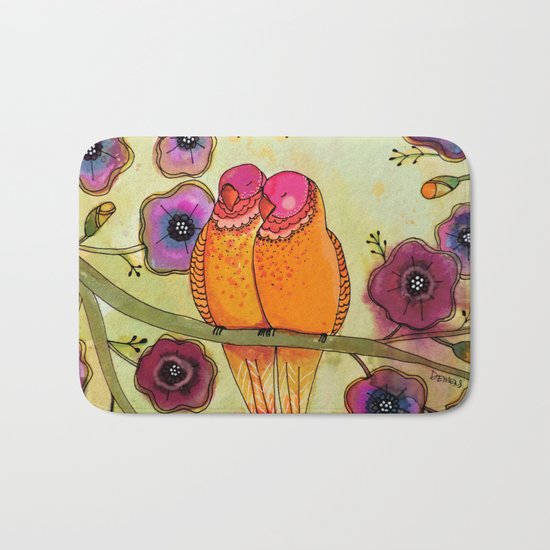 love birds Bath Mat