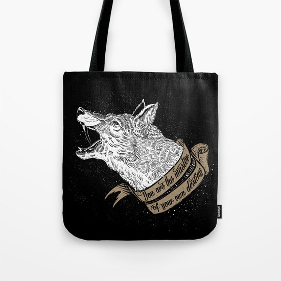 Wolf Protector (Black n Bronze collection) Tote Bag