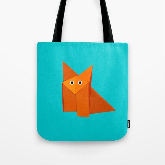 Cute Origami Fox Tote Bag