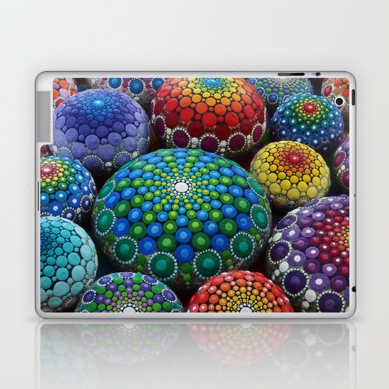 Jewel Drop Mandala Stone Collection #1 Laptop & iPad Skin