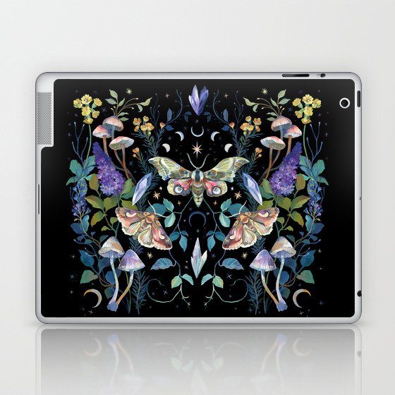 Crystals Moth Mushrooms Laptop & iPad Skin