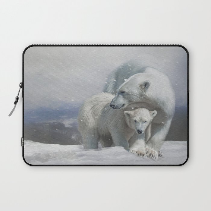 Polar Bear Family Laptop Sleeve