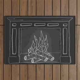 Fireplace Outdoor Rug