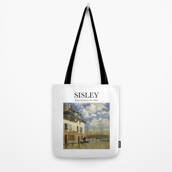 Sisley - Boat in the Flood at Port Marly Tote Bag by Artily