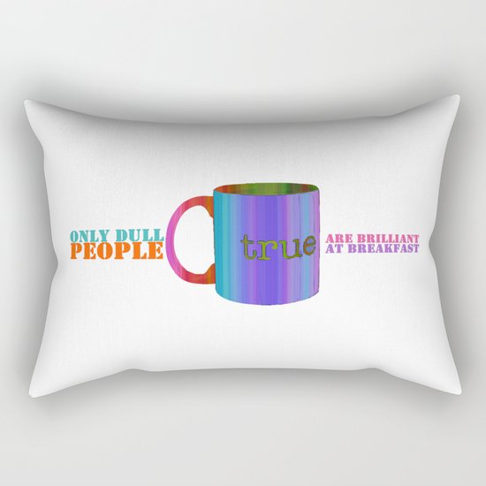 Oscar Wilde #5 Dull People Rectangular Pillow