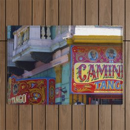 Argentina Photography - The Caminito Street In Buenos Aires Outdoor Rug