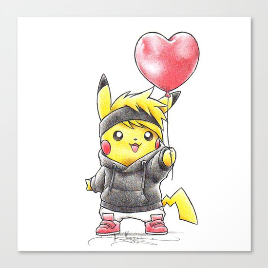 iHeart Birdychu Canvas Print