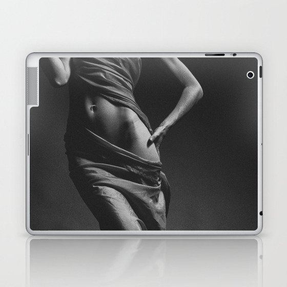 Figurative female form portrait black and white photograph / photography Laptop & iPad Skin