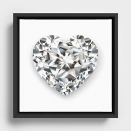 DIAMOND HEART Framed Canvas