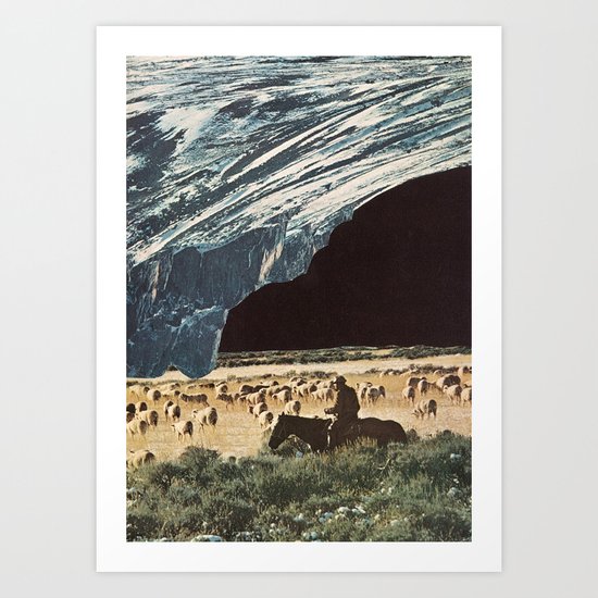 the last herd Art Print