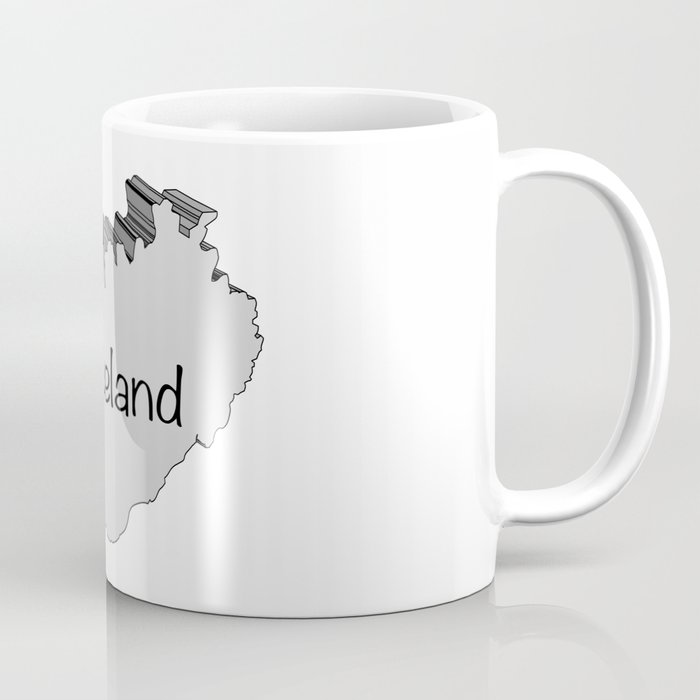 Iceland 3D Map Coffee Mug