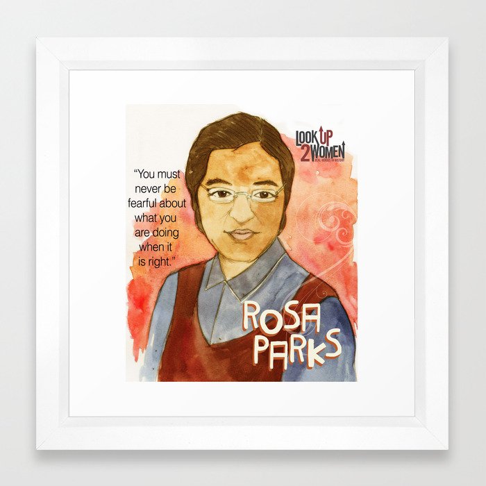 Rosa Parks Framed Art Print By Thehistorywitch Society6