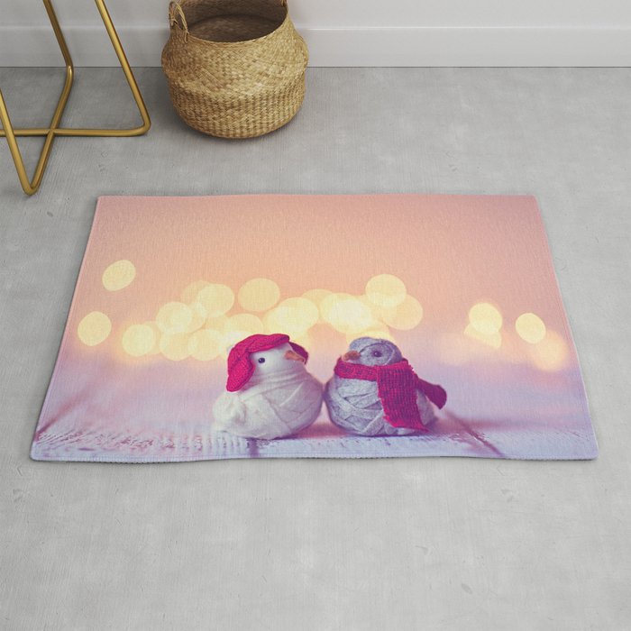 Happy Holidays, Christmas and Winter Photography Rug