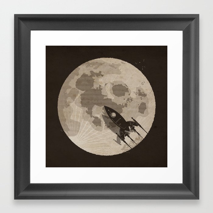 Around the Moon Framed Art Print