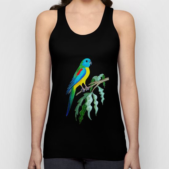 turquoisine grass parrakeet Unisex Tank Top