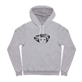 PHOENIX AND THE FLOWER GIRL "STEP BY STEP MOVING" PLAIN PRINT Hoody | Black and White, Illustration, Music 