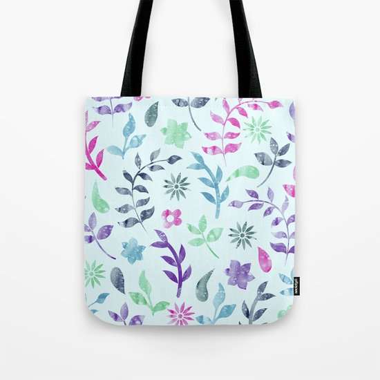 Seamless Flower Pattern Tote Bag