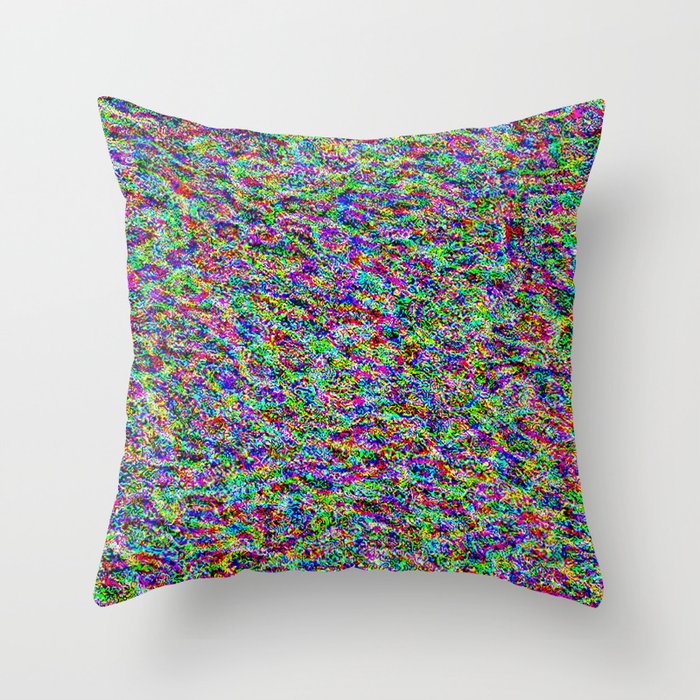 Rainbow Forest Abstract Design Throw Pillow
