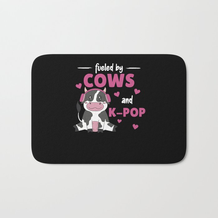 Fueled By Cows And K-pop Bath Mat