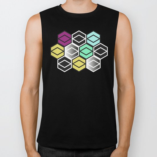 HexagonWall Biker Tank