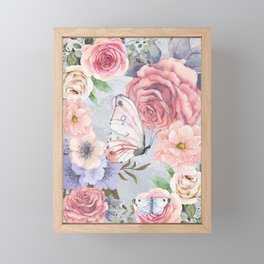 Roses &  Framed Mini Art Print