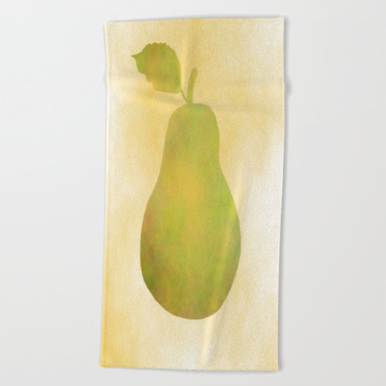Portrait Of A Pear Beach Towel