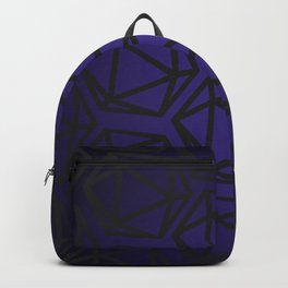D20 Pattern - Purple Black Gradient Backpack | Dungeon, Pattern, Graphicdesign, Roll, Bard, Sorcerer, Critical, Dragon, Dm, Elf 