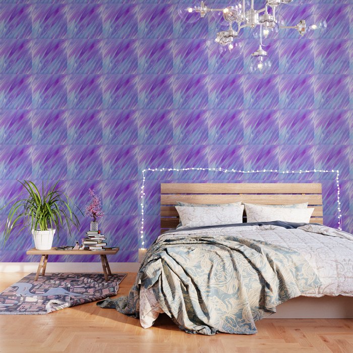Purple Marble Wallpaper By Newburydesigns Society6