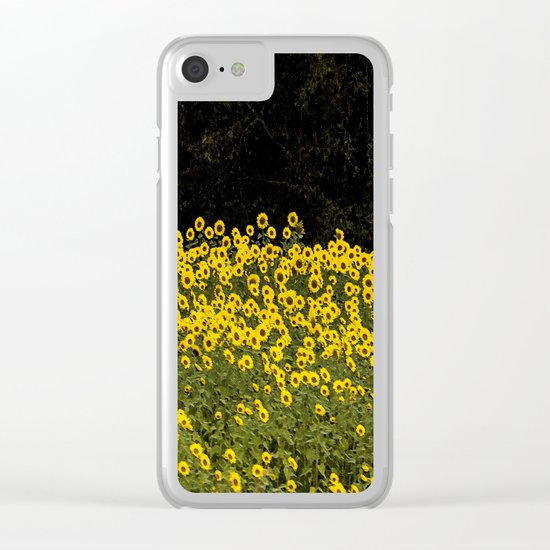 Sunflowers Clear iPhone Case