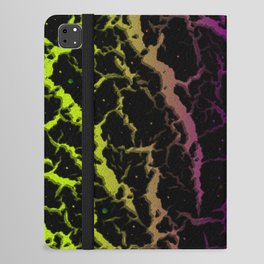 Cracked Space Lava - Lime/Purple iPad Folio Case