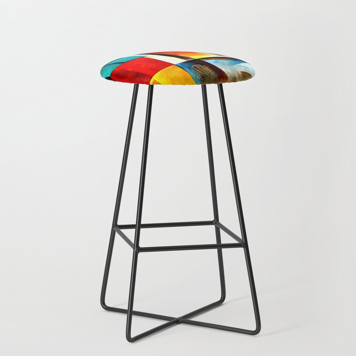 Abstract City Bar Stool