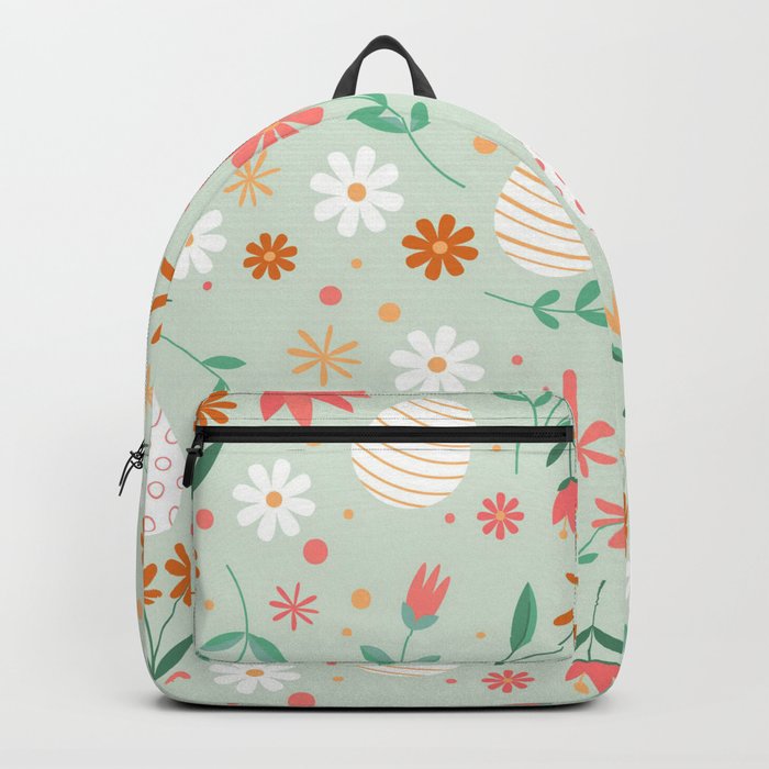 Happy Easter Egg Floral Collection Backpack