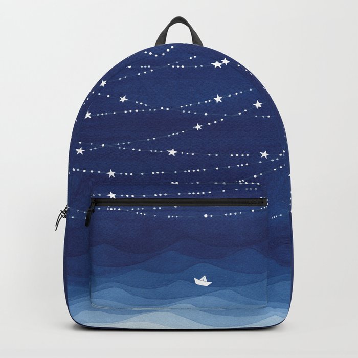 Garland of Stars IV, night sky Backpack